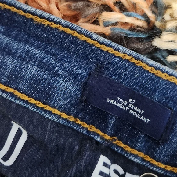 Gap True Skinny High Waisted Rise Jeans Jeggings Casual Basic Denim Cropped - Picture 7 of 11